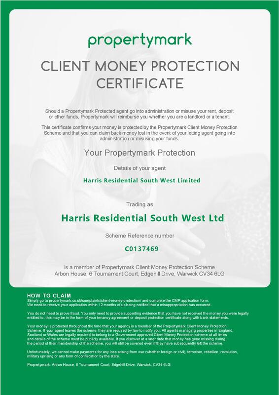 Property mark client money protection certificate